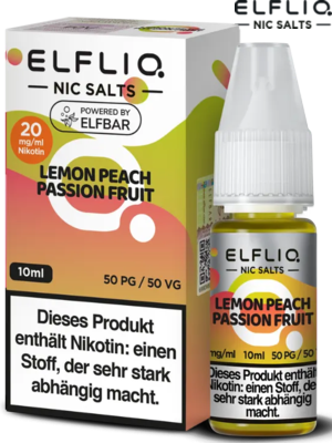 ELFBAR ELFLIQ 10ml - Lemon Peach Passion Fruit Nikotinsalz