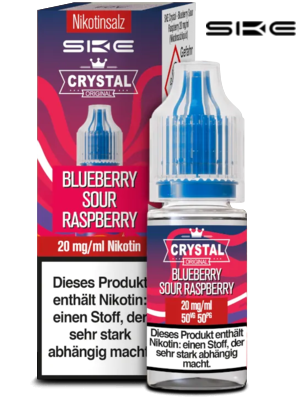 SKE Crystal 10ml - Blueberry Sour Raspberry Nikotinsalz